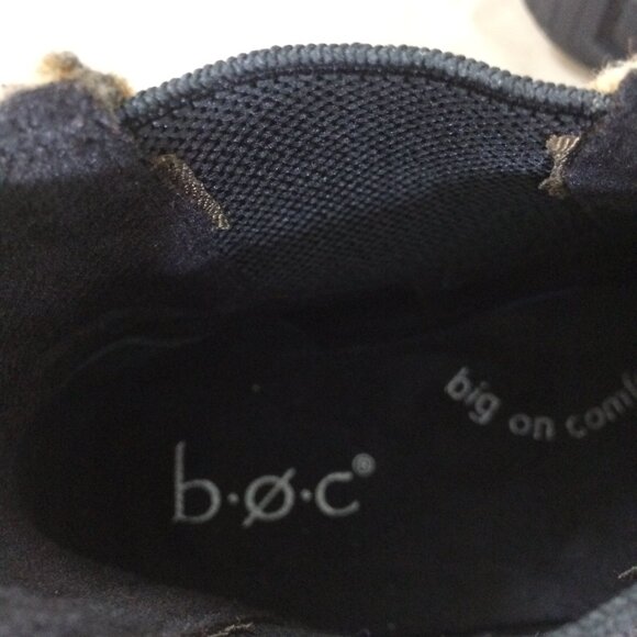 NEW B.O.C. Kara Chelsea Boots Ankle Leopard Print Fabric Elastic Sides - Picture 5 of 7